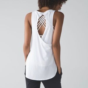 lululemon Cruiser Tank - white- size 8